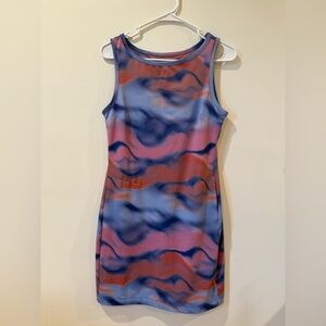 Columbia Vibrant Pink and Blue Mini Dress